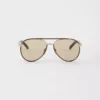 Prada Sunglasses with the Iconic Metal Plaque