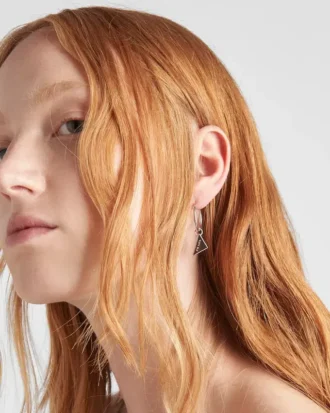 Prada Symbole Drop Earrings