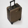 Prada Symbole Embroidered Fabric Trolley
