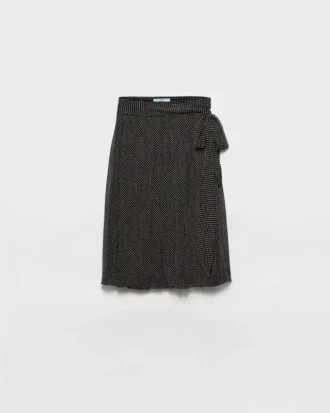 Printed Chiffon Wrap Skirt