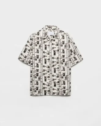 Printed Cotton Blend Shirt