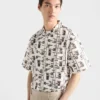 Printed Cotton Blend Shirt