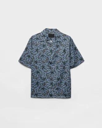 Printed Cotton Bowling Shirt