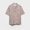 Printed Cotton Bowling Shirt
