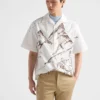 Printed Cotton Bowling Shirt