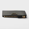 Printed Saffiano Leather Card Holder