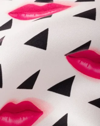 Printed Silk Twill Scarf 55