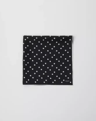 Printed Silk Twill Scarf 65