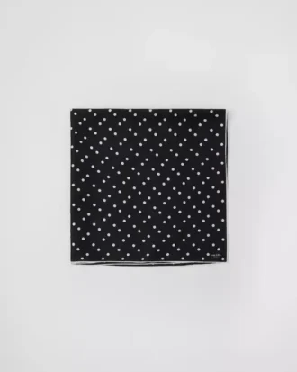 Printed Silk Twill Scarf 90