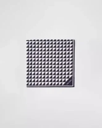 Printed Silk Twill Scarf 90