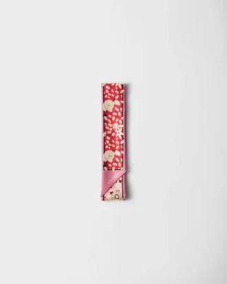 Printed Silk Twill Skinny Scarf