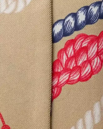 Printed Silk Twill Skinny Scarf