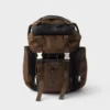 Re-Nylon and Leather Backpack