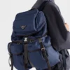 Re-Nylon and Leather Backpack