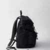 Re-Nylon and Leather Backpack