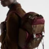 Re-Nylon and Leather Backpack