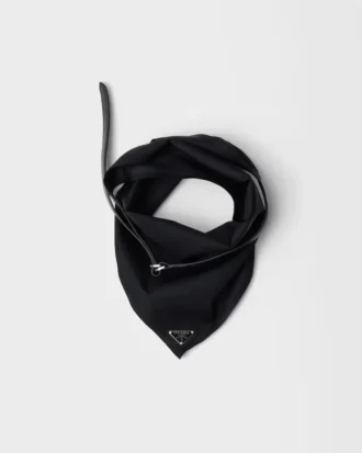 Re-Nylon and Leather Scarf