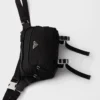 Re-Nylon and Leather Shoulder Bag