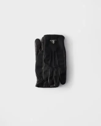 Re-Nylon and Nappa Leather Gloves