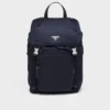 Re-Nylon and Saffiano Leather Backpack