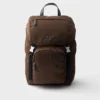 Re-Nylon and Saffiano Leather Backpack