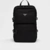 Re-Nylon and Saffiano Leather Backpack