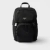Re-Nylon and Saffiano Leather Backpack