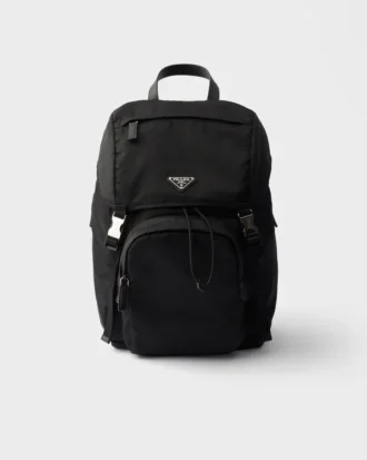 Re-Nylon and Saffiano Leather Backpack