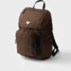 Re-Nylon and Saffiano Leather Backpack
