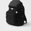 Re-Nylon and Saffiano Leather Backpack