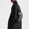 Re-Nylon and Saffiano Leather Backpack