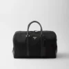 Re-Nylon and Saffiano Leather Duffel Bag