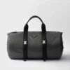 Re-Nylon and Saffiano Leather Duffle Bag