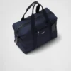 Re-Nylon and Saffiano Leather Duffle Bag