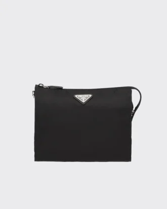 Re-Nylon and Saffiano Leather Necessaire