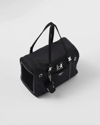 Re-Nylon and Saffiano Leather Pet Bag