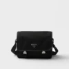 Re-Nylon and Saffiano Leather Shoulder Bag