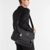 Re-Nylon and Saffiano Leather Shoulder Bag