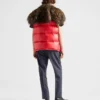 Re-Nylon and Shearling Down Vest