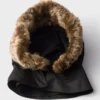 Re-Nylon and Shearling Hood