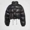 Re-Nylon Cropped Convertible Down Jacket