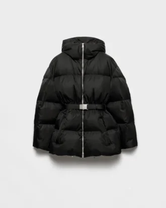 Re-Nylon Hooded Down Jacket