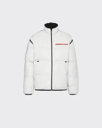 Reversible Cropped Light Re-Nylon Down Jacket