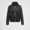Reversible Nappa and Re-Nylon Blouson Jacket