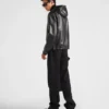 Reversible Nappa Leather and Re-Nylon Jacket