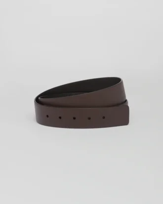 Reversible Saffiano Leather Belt Strap