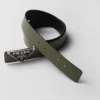 Reversible Saffiano Leather Belt Strap