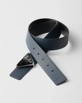 Reversible Saffiano Leather Belt Strap