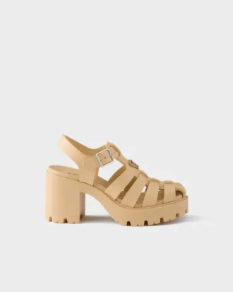 Rubber Platform Sandals