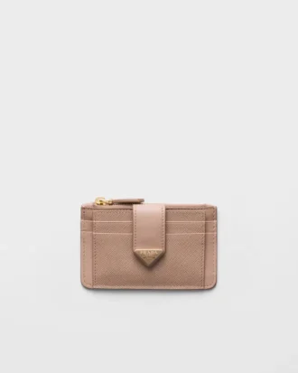 Saffiano and Smooth Leather Card Holder